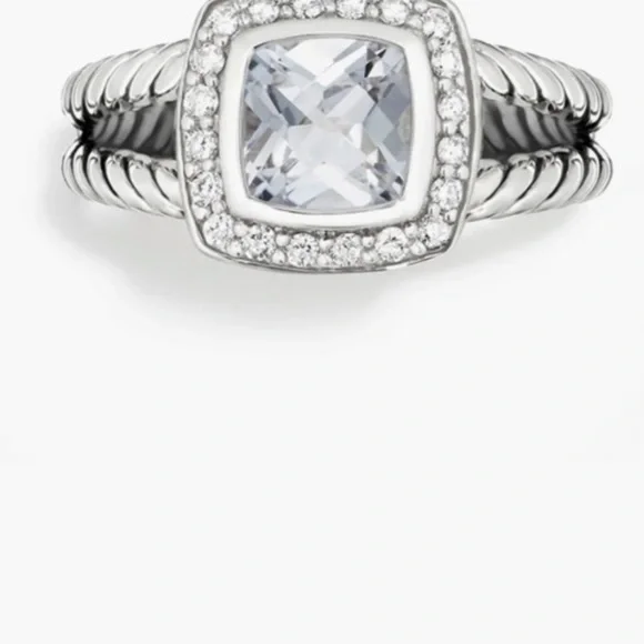 David yurman Albion Petite Ring with Semiprecious Stone & Diamonds - Picture 1 of 10